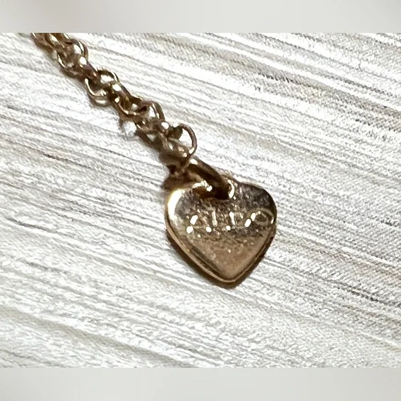 Designer ALDO Gold Tone Blue Evil Eye Protection Bracelet, 7.5” To 8” - Picture 4 of 5